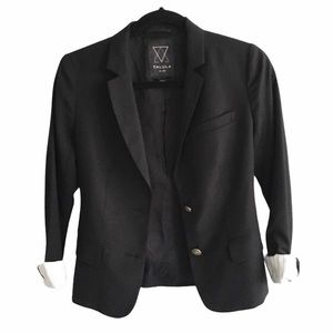 ARITZIA Talula Blazer Black Roll Sleeves 2